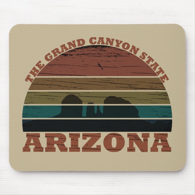 Mousepad Arizona sedona Grand canyon — retro paisagístico (Frente)
