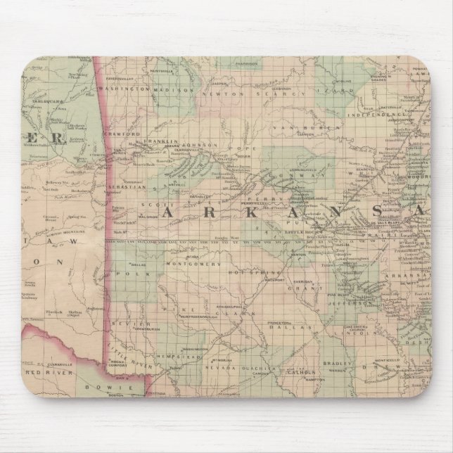 Mousepad Arkansas e parte do território indiano (Frente)