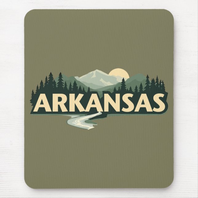 Mousepad Arkansas Estados Unidos da América (Frente)