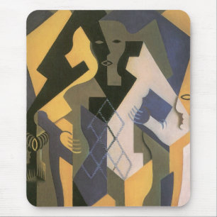 Mousepad Arlequim à Mesa de Juan Gris, Cubismo Vintage