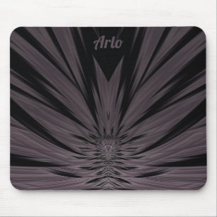 Mousepad ARLO ~ Padrão Fratural preto e Cinza ~