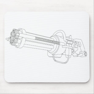 Mousepad Arma de Rotação Steampunk