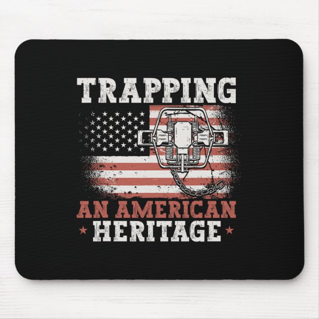 Mousepad Armadilhas Do Patrimônio Americano Caçando Armadil (Frente)