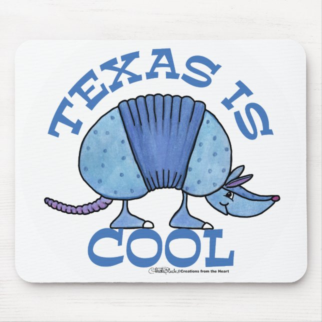 Mousepad Armadillo Blue-Texas é Legal (Frente)