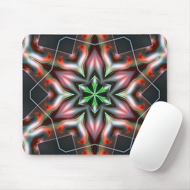 Mousepad Armadura metálica de cracking de estrelas ou flore (Com mouse)