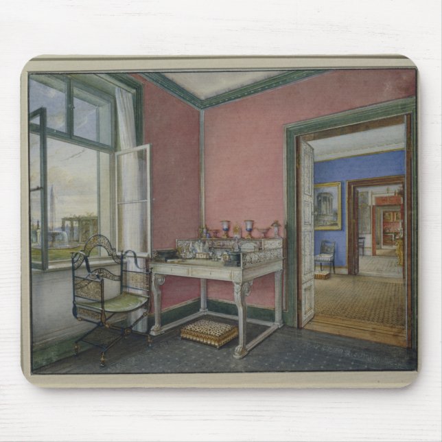 Mousepad Armário da escrita da princesa de coroa (Frente)