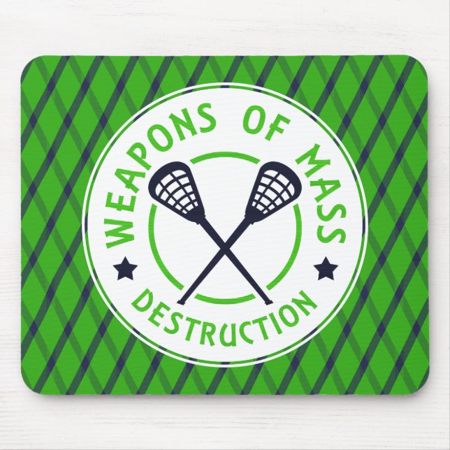 Mousepad Armas de destruição Lacrosse Mousemat (Frente)