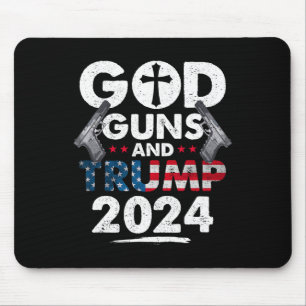 Mousepad Armas E Trump 2024 Bandeira Americana