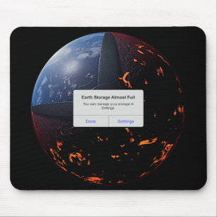 Mousepad Armazenamento na Terra Quase Cheio