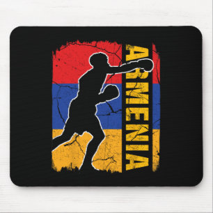 Mousepad Armênio Boxing Team Armênia Sinalizador Luvas Boxa