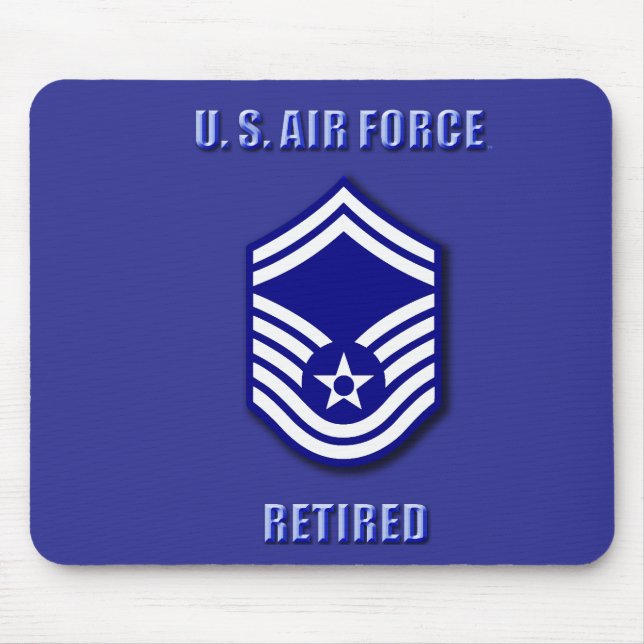 Mousepad Aro de Basquete Miniatura da USAF do Sargento-Mor (Frente)
