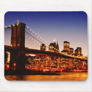 Mousepad Arquitectura da cidade de New York com a ponte