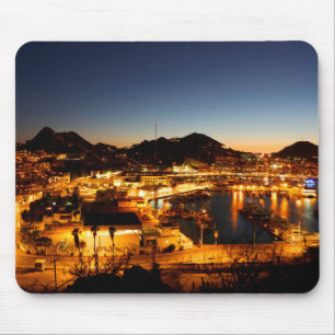 Mousepad Arquitectura da cidade no por do sol, México de