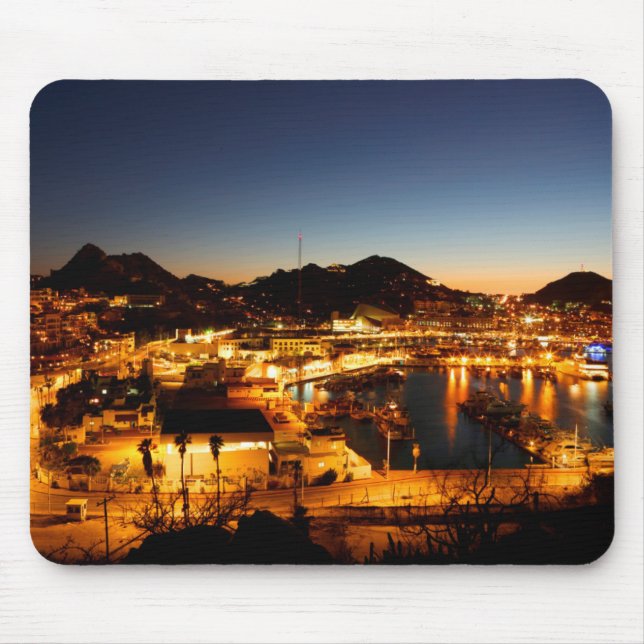 Mousepad Arquitectura da cidade no por do sol, México de (Frente)