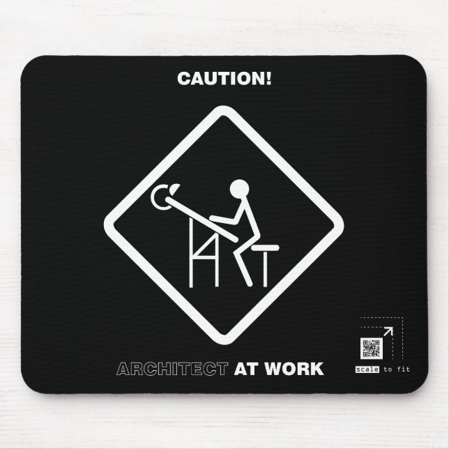 Mousepad Arquiteto do cuidado no trabalho (Frente)