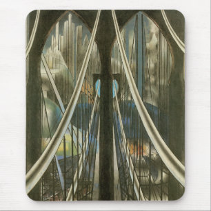 Mousepad Arquitetura Antiga de Nova York, Ponte de Brooklyn
