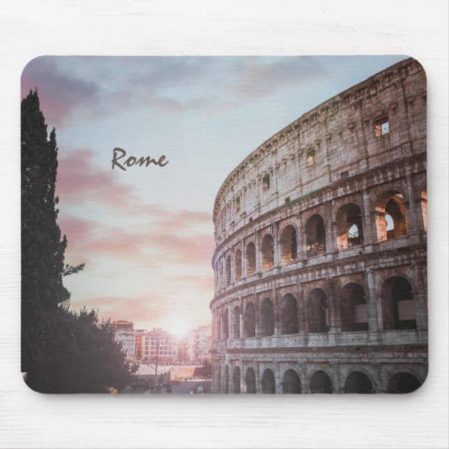 Mousepad Arquitetura Antiga de Roma - paisagem solar (Frente)