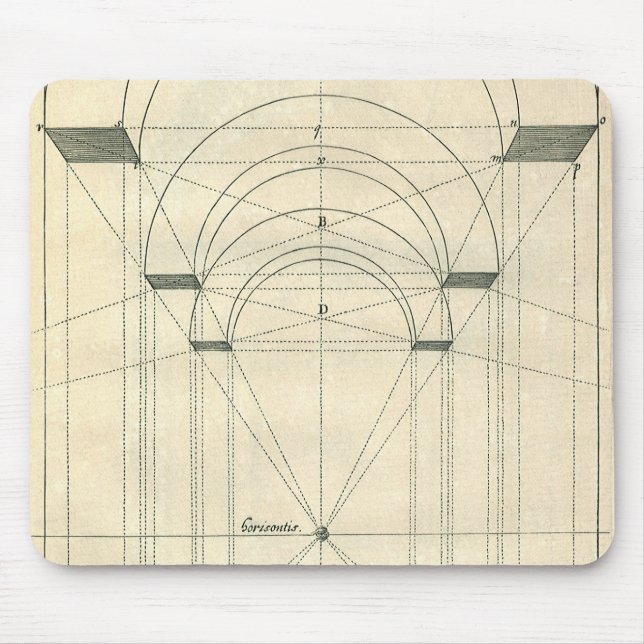 Mousepad Arquitetura Antiga, Perspectiva de Arco Renascenti (Frente)