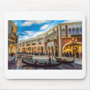 Mousepad Arquitetura do Canal de Gôndola Venetian Las Vegas