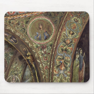 Mousepad Arquitetura Vintage, Arco Decorativo em uma Igreja