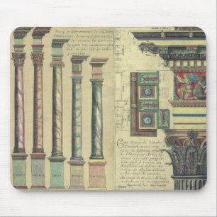Mousepad Arquitetura Vintage por Giacomo Barozzi da Vignola