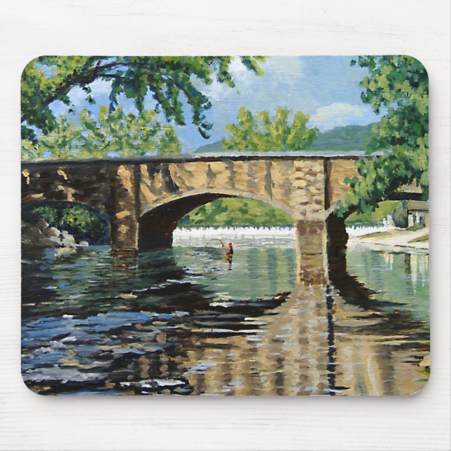 Mousepad Arrancador de Trutas de Pesca de Voo (Frente)