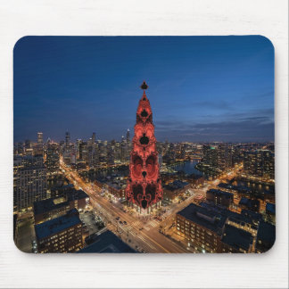 Mousepad Arranha-céu Mandelbrot Na Praça Da Cidade