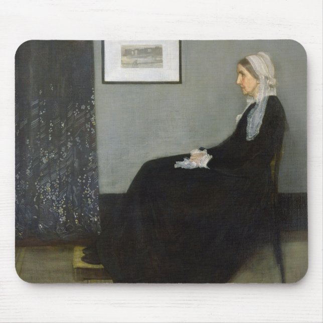 Mousepad Arranjo em No.1 cinzento e preto (Frente)