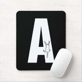 Mousepad Arranjo inicial com gato pendurado