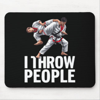 Mousepad Arremesso Pessoas Artes Marciais Karatê Yudo Engra