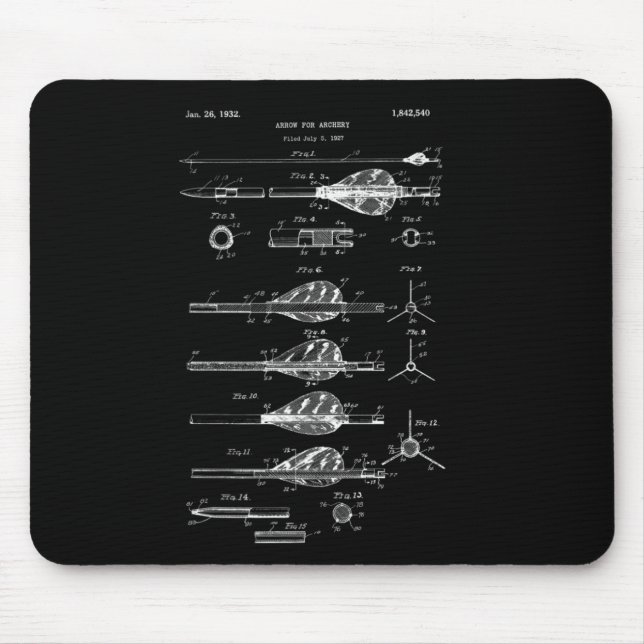 Mousepad Arrows Vintage Design - Teto do Arco composto (Frente)
