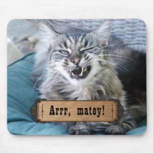 Mousepad Arrr Matey! Gato