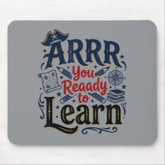 Mousepad Arrr Pronto Para Aprender Professor Pirata Sala de
