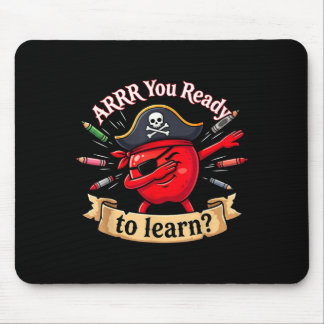 Mousepad Arrr pronto pirata engraçado de volta à escola pro