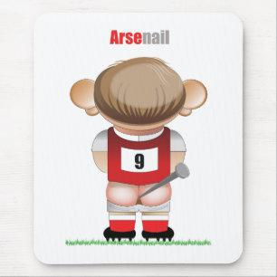 Mousepad ArseNail (Arsenal) - Pad Engraçado do Mouse de Fut