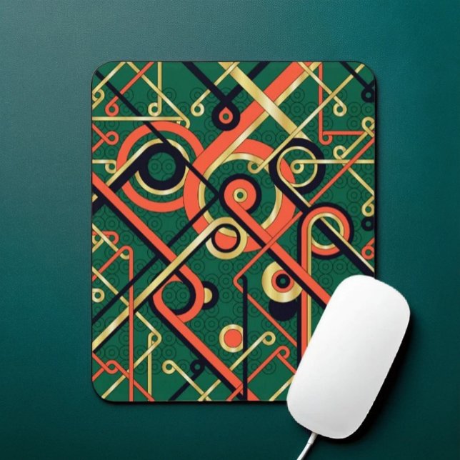 Mousepad Art Deco - Painel Geométrico do Rato (Criador carregado)