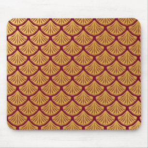 Mousepad Art Deco Scales da Sereia - Magenta