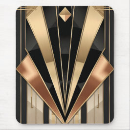 Mousepad Art Deco Sunburst Geometric Luxury Design