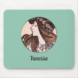 Mousepad Art Nouveau Alphonse Mucha Boutique Fouquet Nome