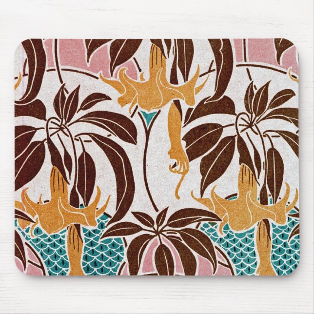 Mousepad Art Nouveau Padrão #5 em Emporio Moffa (Frente)