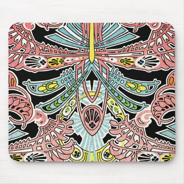 Mousepad Art Nouveau padrão #8 (Frente)
