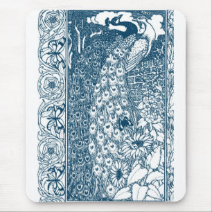 Mousepad Art Nouveau Peacock