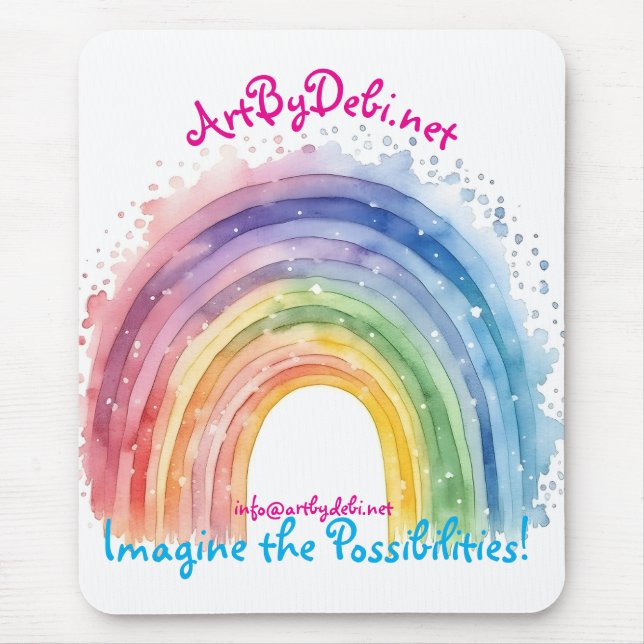 Mousepad ArtbyDebi.net Rainbow (Frente)