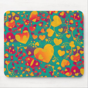 Mousepad ARTE 9 do teste padrão do CORAÇÃO