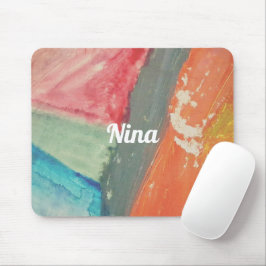 Mousepad Arte Abstrata Artística "Horizonte do Pôr do Sol"