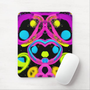 Mousepad arte abstrata brilhante