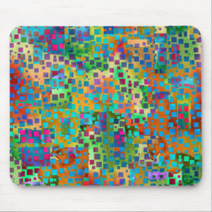 Mousepad Arte abstrata colorida de Digitas com quadrados