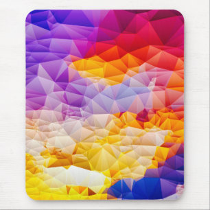 Mousepad Arte Abstrata Geométrica Colorida para Parede