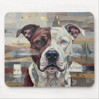 Mousepad Arte abstrata Pitbull Versão 1