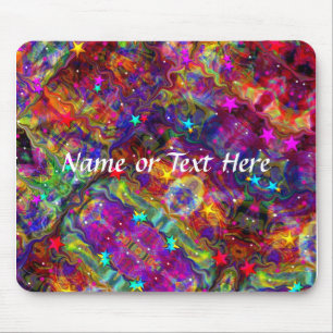 Mousepad Arte Abstrato personalizável colorida